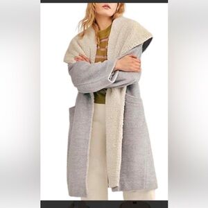 We The Free Gray and Cream Women's Coat